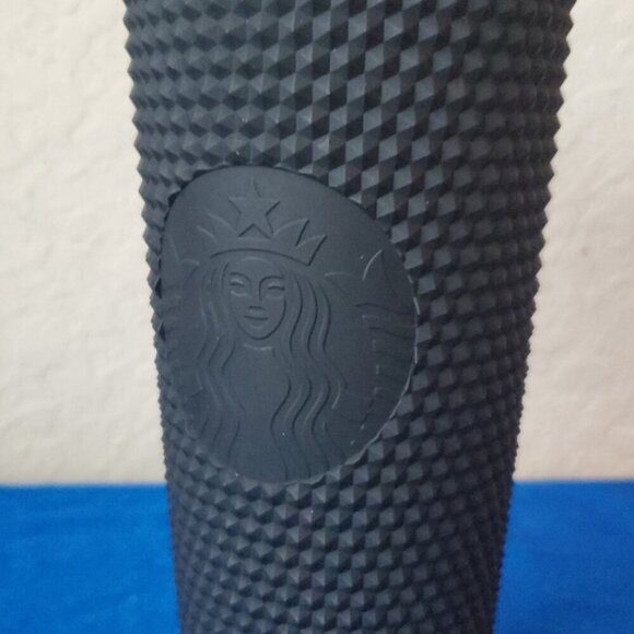 Starbucks Fall 2019 Matte Black Studded Plastic Tumbler - Picture 2 of 7